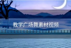 教学广场舞素材视频