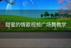 甜蜜的情歌视频广场舞教学