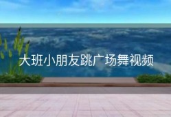 大班小朋友跳广场舞视频