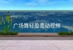 广场舞轻盈灵动视频