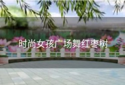 时尚女孩广场舞红枣树