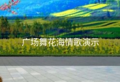 广场舞花海情歌演示