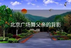 北京广场舞父亲的背影