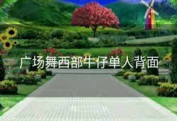 广场舞西部牛仔单人背面
