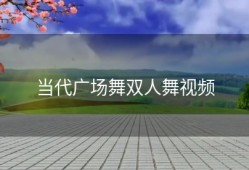 当代广场舞双人舞视频