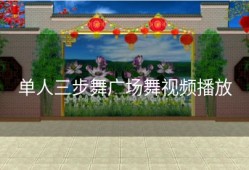 单人三步舞广场舞视频播放