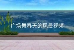 广场舞春天的风景视频