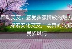 舞动艾艾，感受彝家情歌的魅力——探索安化艾艾广场舞的浓郁民族风情