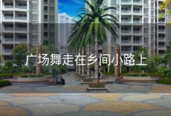 广场舞走在乡间小路上