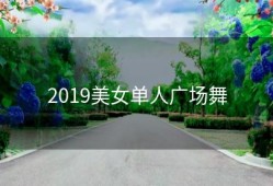 2019美女单人广场舞