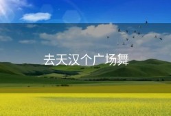 去天汉个广场舞