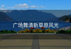 广场舞清新草原风光
