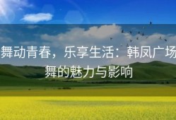 舞动青春，乐享生活：韩凤广场舞的魅力与影响