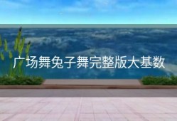 广场舞兔子舞完整版大基数