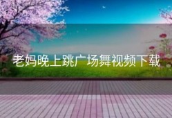 老妈晚上跳广场舞视频下载