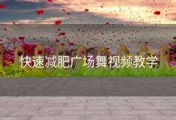 快速减肥广场舞视频教学