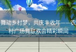 舞动乡村梦，共庆丰收年——农村广场舞联欢会精彩瞬间
