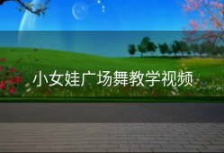 小女娃广场舞教学视频