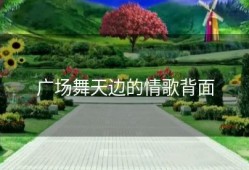 广场舞天边的情歌背面