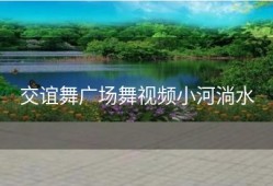 交谊舞广场舞视频小河淌水