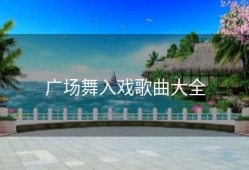 广场舞入戏歌曲大全