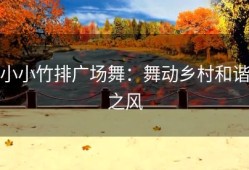 小小竹排广场舞：舞动乡村和谐之风