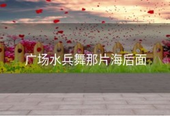 广场水兵舞那片海后面