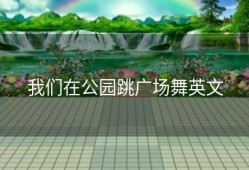 我们在公园跳广场舞英文