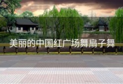 美丽的中国红广场舞扇子舞