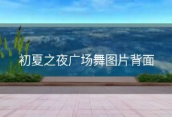 初夏之夜广场舞图片背面