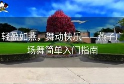 轻盈如燕，舞动快乐——燕子广场舞简单入门指南