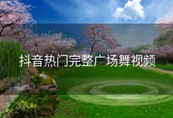 抖音热门完整广场舞视频