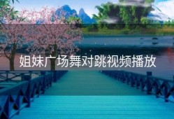 姐妹广场舞对跳视频播放