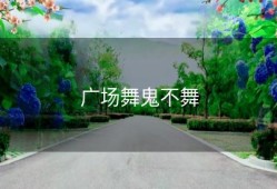 广场舞鬼不舞