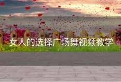 女人的选择广场舞视频教学