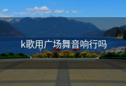 k歌用广场舞音响行吗