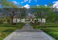 逛新城二人广场舞