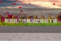 明星跳广场舞减肥视频下载