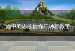 雨中的思念情缘广场舞教学