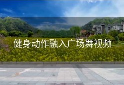 健身动作融入广场舞视频