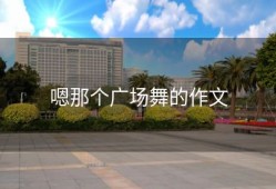 嗯那个广场舞的作文