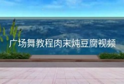 广场舞教程肉末炖豆腐视频