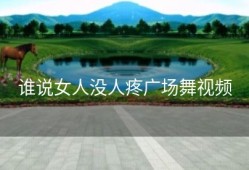 谁说女人没人疼广场舞视频