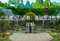 广场舞入门必看：基础步法教学详解