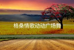 格桑情歌动动广场舞