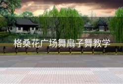 格桑花广场舞扇子舞教学