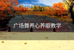 广场舞养心养眼教学