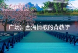 广场舞西海情歌的背教学
