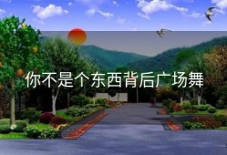 你不是个东西背后广场舞