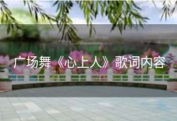 广场舞《心上人》歌词内容